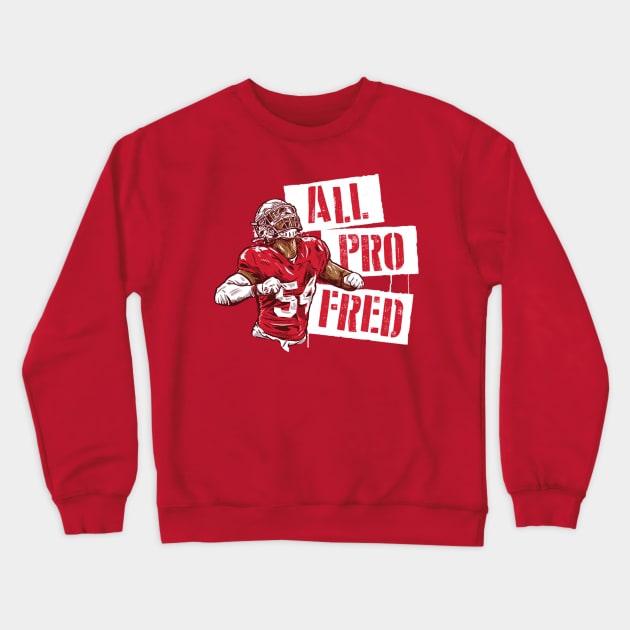 Fred Warner All-Pro Fred Crewneck Sweatshirt by Chunta_Design